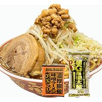 Amazon.co.jp: DX超 G系 ﾗｰﾒﾝ ｽｰﾌﾟｾｯﾄ 極太麺 × 3袋 + 濃厚豚骨味噌